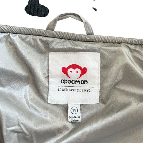 Appaman Girls Black Nikki Quilted Velour Bomber Jacket size 14 - Picture 7 of 10